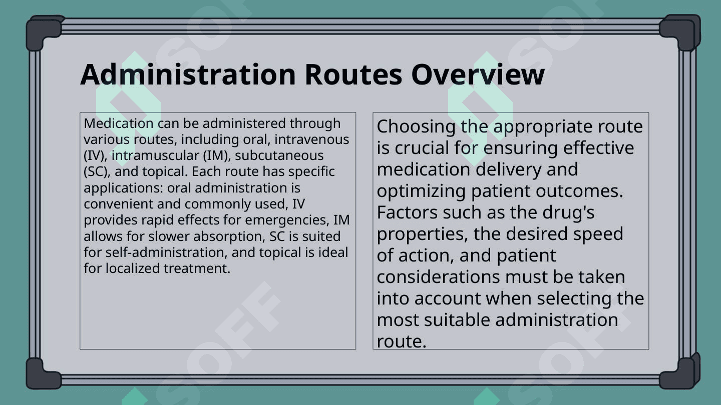 Administering medication. 4