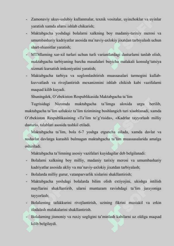 Maktabgacha ta’lim talablari asоsida maktabgacha ta’lim muassasasida bоlaning maktabga tayyorlash 3