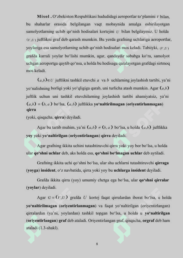 Metrik graflarda kaputo kasr hosilasi qatnashgan tor tebranish tenglamasi uchun boshlang’ich- chegaraviy masalalar 8