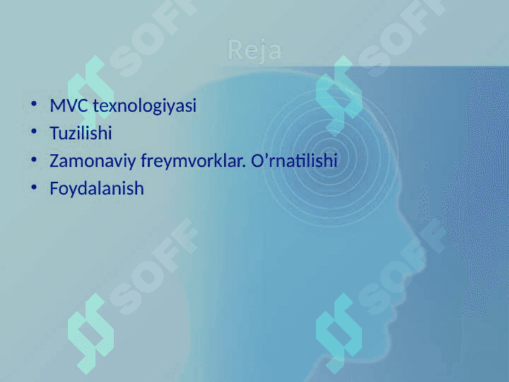 MVC freymvorklar. Tuzilishi va o’rnatilishi 2