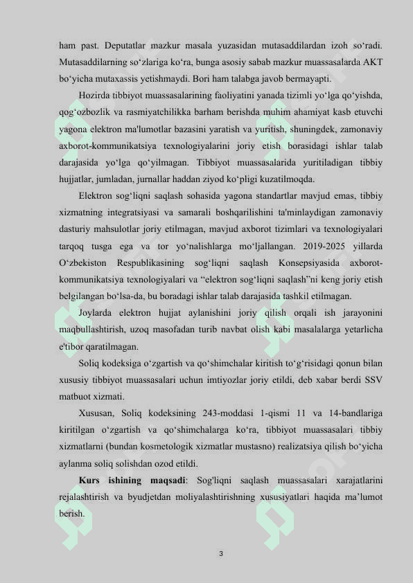 Sog’liqni saqlash masalalarini moliyalashtirish tizimi 3