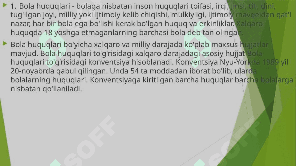 Media muhitda bola huquqlari 2
