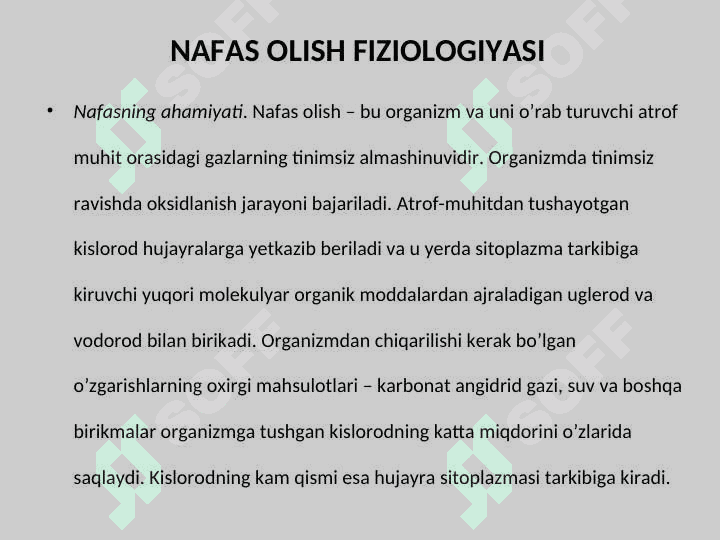 Nafas fiziologiyasi 3