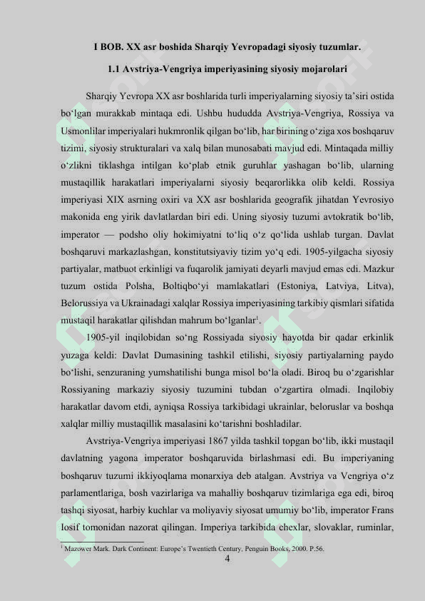 XX asr boshlarida Sharqiy Yevropa davlatlari 4