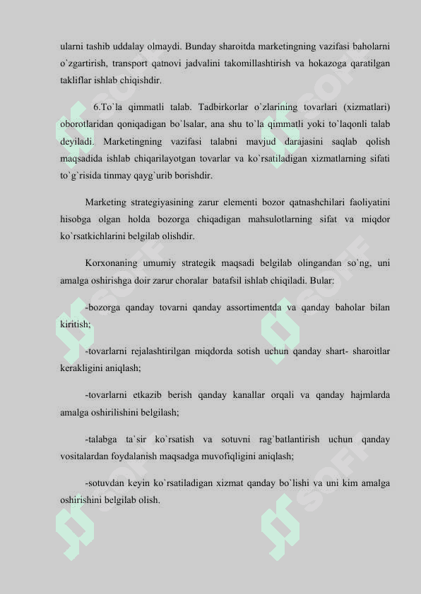 MARKETING UNING VAZIFALARI VA TURLARI 6