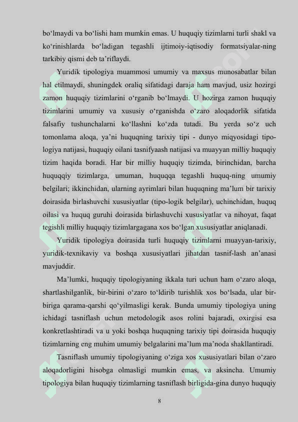 YURIDIK TIPOLOGIYA 8