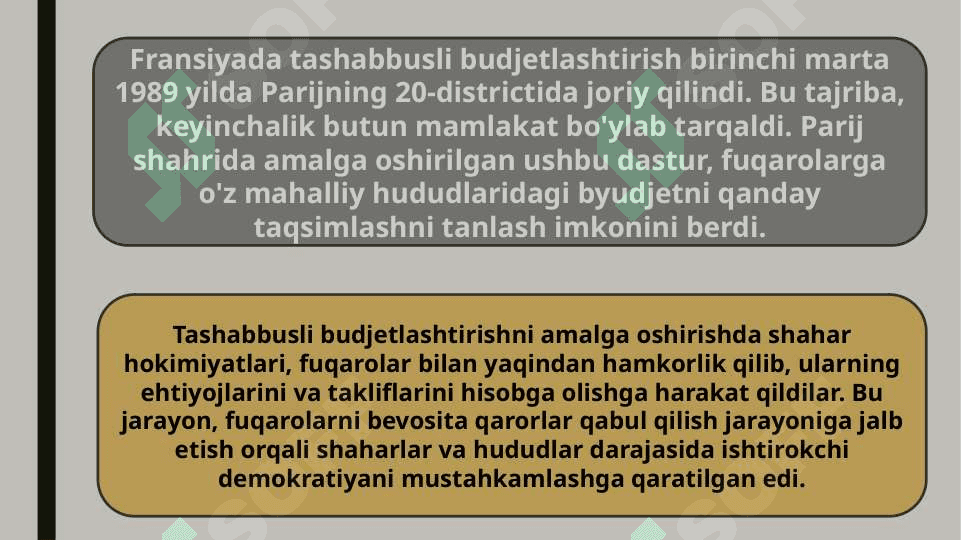 Tashabbusli byudjetlashtirishning Fransiya tajribasi 5