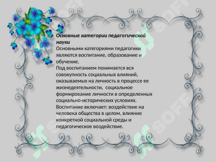 Основные категории педагогики и социальной педагогики 4