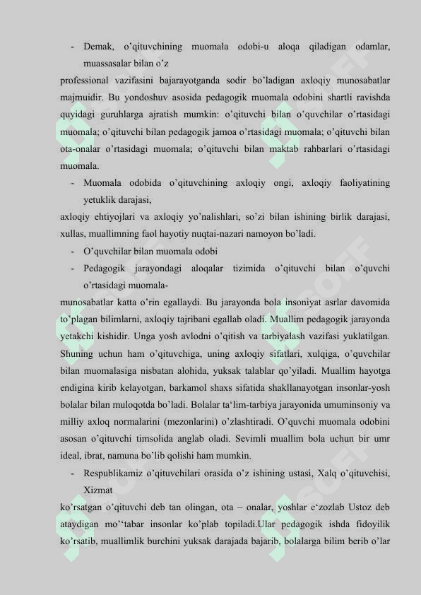 O’qituvchining muomala odobi 6