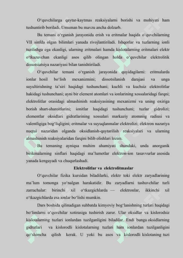 Elektrolitik dissotsiyalanish 3