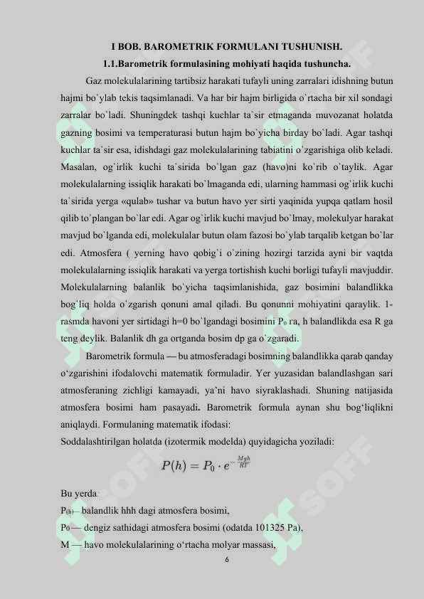 BAROMETRIK FORMULA 6