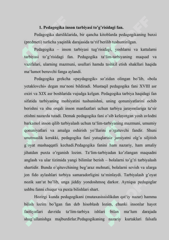 Pedagogika fanining predmeti,maqsad,vazifasi,ilmiy tadqiqot metodlari 3