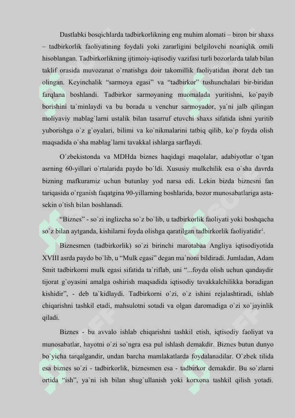 Tatbirkorlik asoslari 6