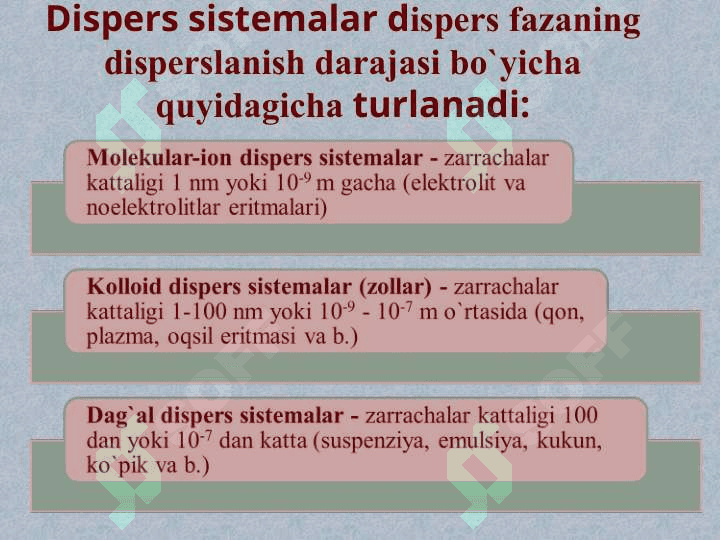 DISPERS SISTEMALARNIng fizik -kimyosi 5
