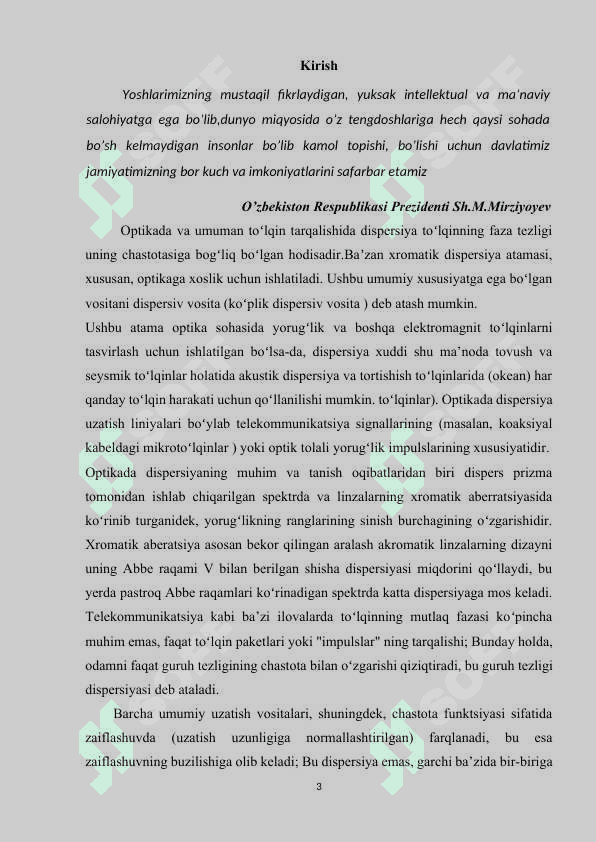 Yoruglik dispersiyasi 3