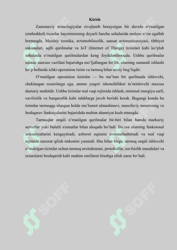 Oʻrnatilgan operatsion tizimlarda tarmoqlar 3