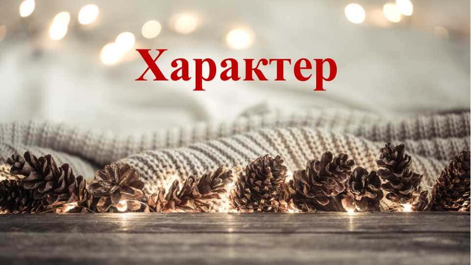 Характер 1