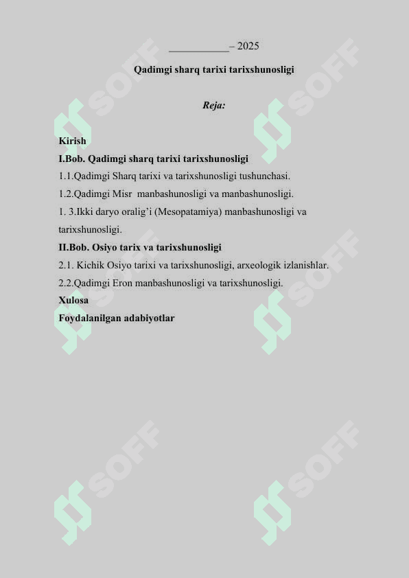 Qadimgi sharq tarixi tarixshunosligi 2