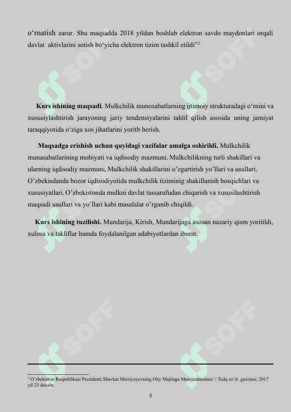 Mulkchilik munosabatlari va xususilashtirish jorayanining joriy tendensalari 5