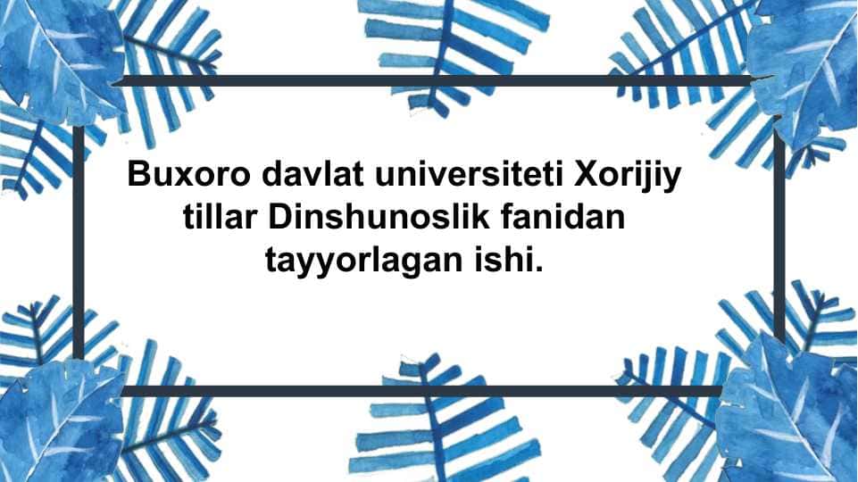 Islom dinining paydo boʻlishidagi ijtimoiy siyosiy va madaniy sharoitlar.