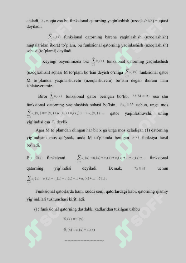 Darajali qatorlar va funksiyani ko’phad bilan yaqinlashtirish 8