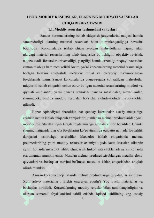 Moddiy resurslardan samarali foydalanish 4