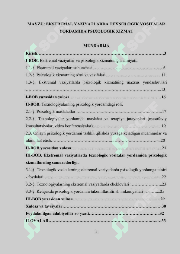EKSTREMAL VAZIYATLARDA TEXNOLOGIK VOSITALAR YORDAMIDA PSIXOLOGIK XIZMAT 2