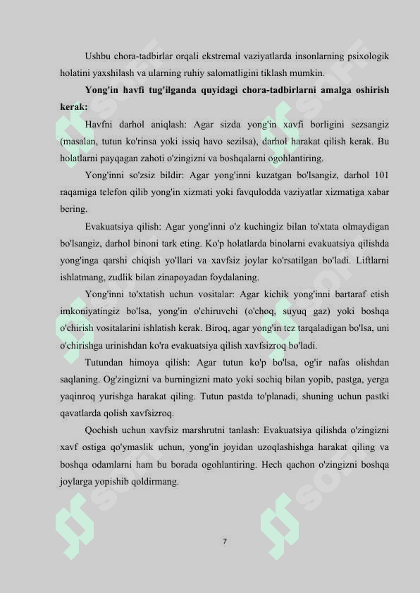 EKSTREMAL VAZIYATLARDA TEXNOLOGIK VOSITALAR YORDAMIDA PSIXOLOGIK XIZMAT 7