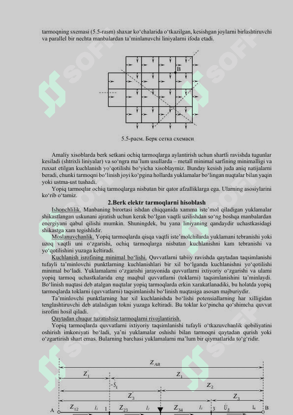 Berk elektr tarmoqlarni hisoblash 2