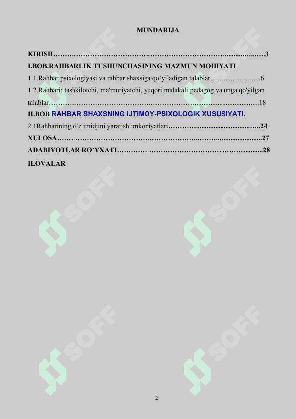 RAHBAR SHAXSINING PSIXOLOGIK XUSUSIYATLARI 2