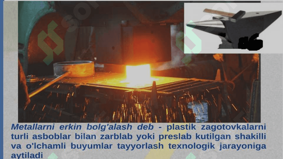 METALLARNI  BOLG‘ALASH  TEXNOLOGIK  JARAYONLARI 2