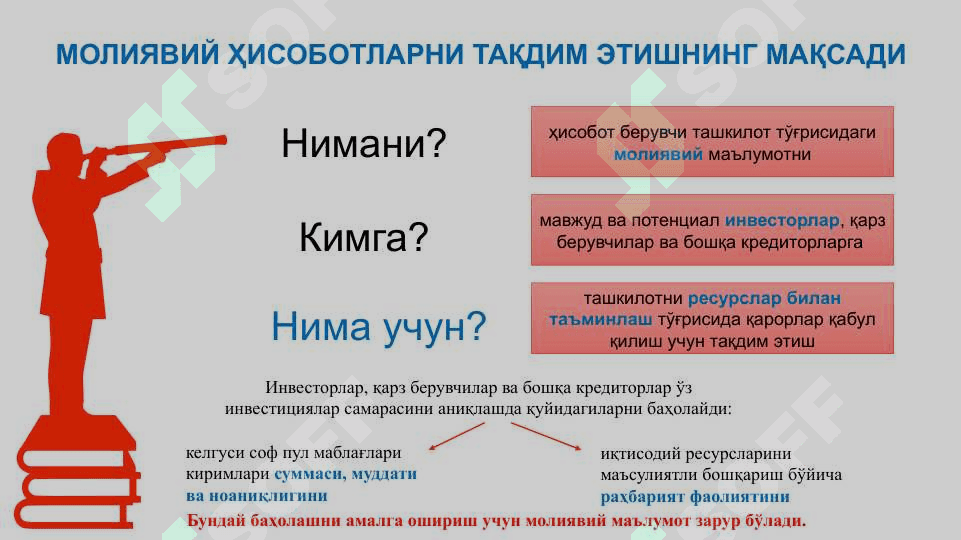 Молиявий ҳисоботларни тақдим этишнинг концептуал асоси 7