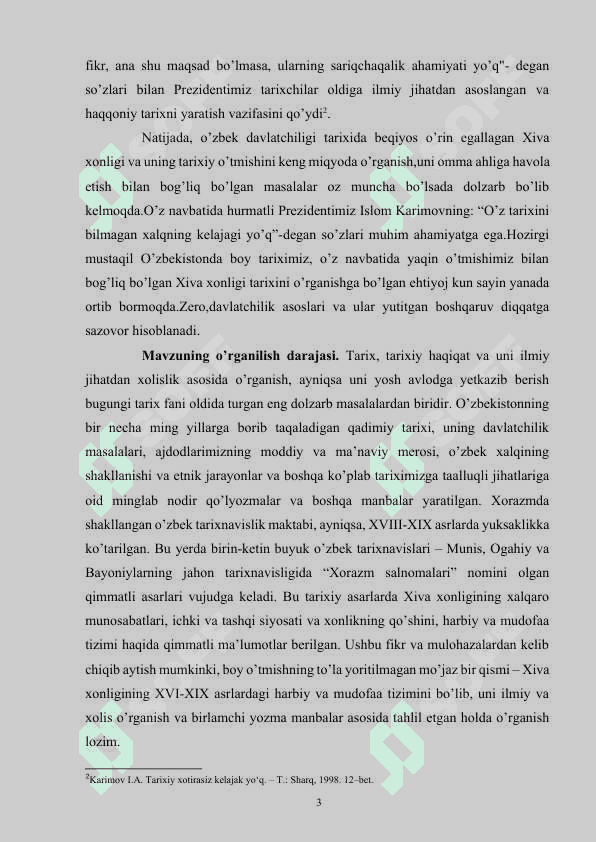 O‘zbek davlatchiligi tarixida Xiva xonligining tutgan o’rni va ahamiyati 3