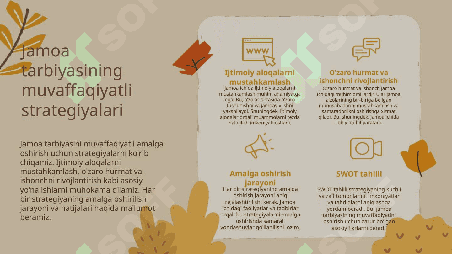 Jamoa tarbiya obyekti va subyekti sifatida 4