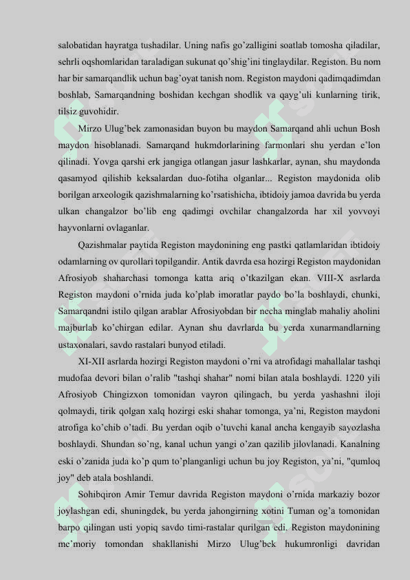 O’zbekiston me’morchiligida Samarqand tarixiy obidalari 6