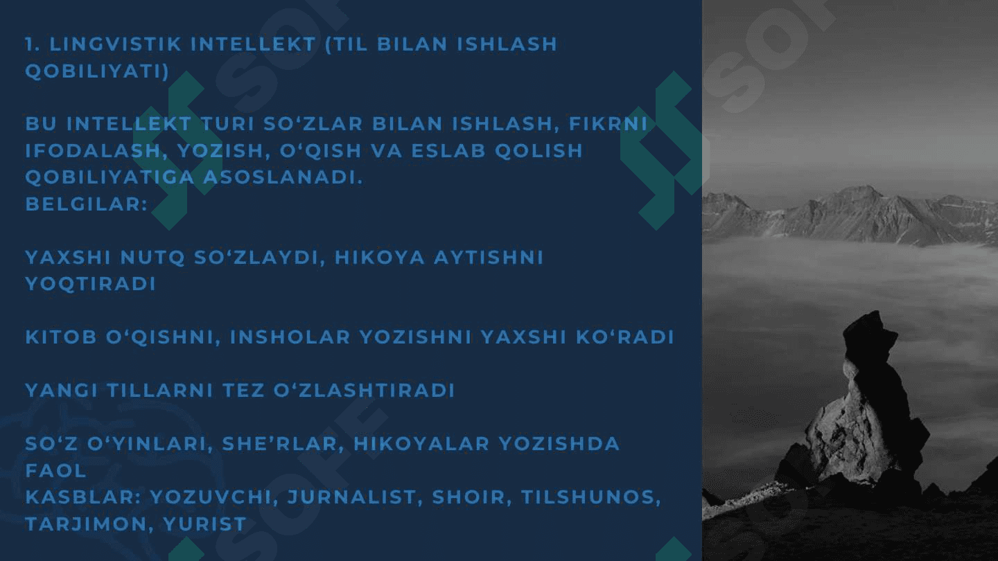 Intellekt va uning ilmiy izohi. Kertetivlik nazariyalari. 6
