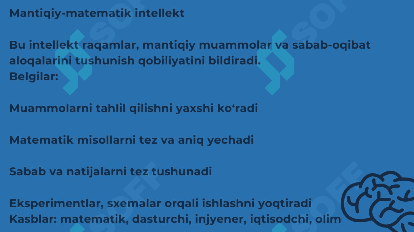 Intellekt va uning ilmiy izohi. Kertetivlik nazariyalari. 7