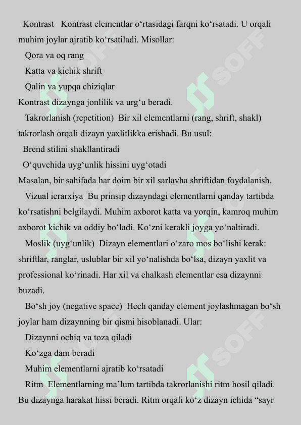Grafik dizaynning asosiy prinsiplari 3