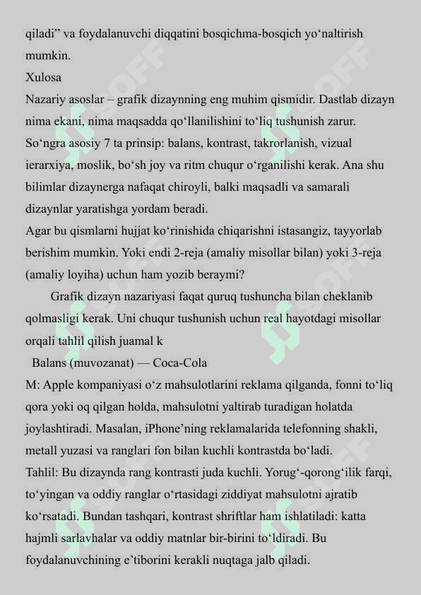 Grafik dizaynning asosiy prinsiplari 4