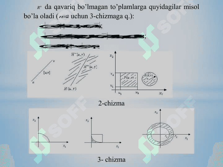Qavariq to‘plamlar va ular ustida amallar. Qavariq to‘plamlarning ajralishi 4