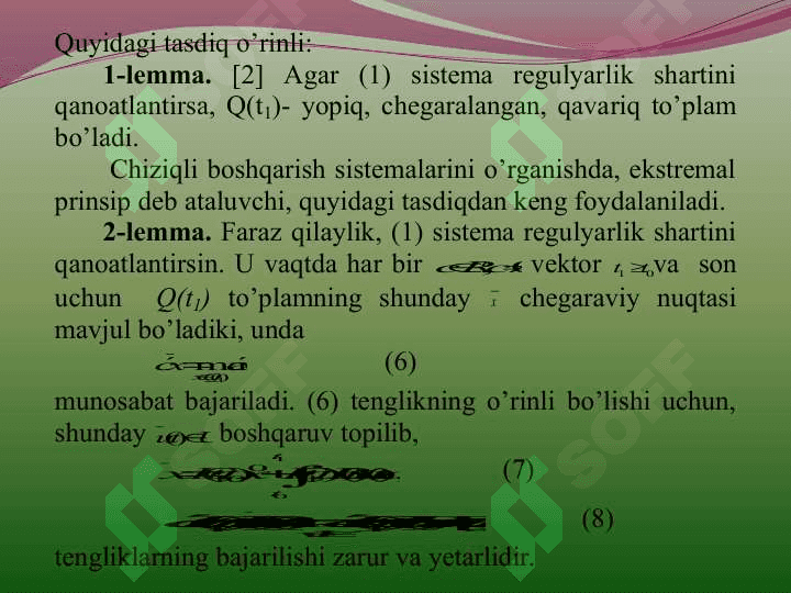 Chiziqli tezkor masala 6
