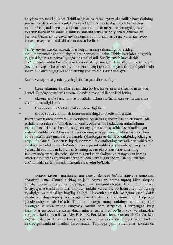 Suv va tuproq gigiyenasi 3