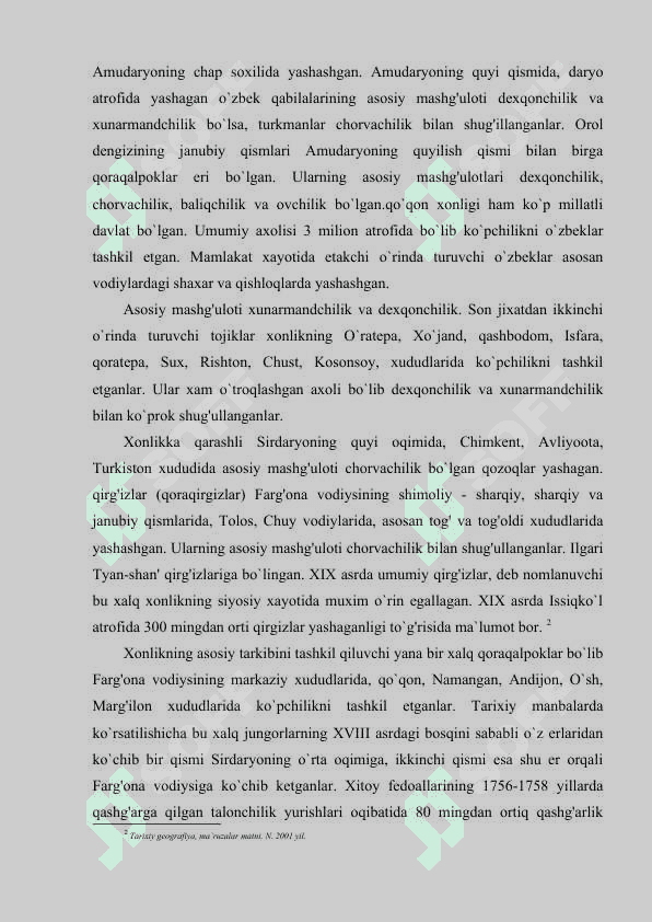 XONLIKLAR DAVRI TARIXIY GEOGRAFIYASI 4