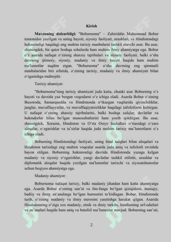 Boburnoma asarini organishda fanlararoaloqadan foydalanish 2