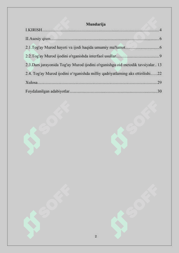 Maktabda Togʻay Murod Hayoti va Ijodini Oʻrganishda Interfaol Usullar 2