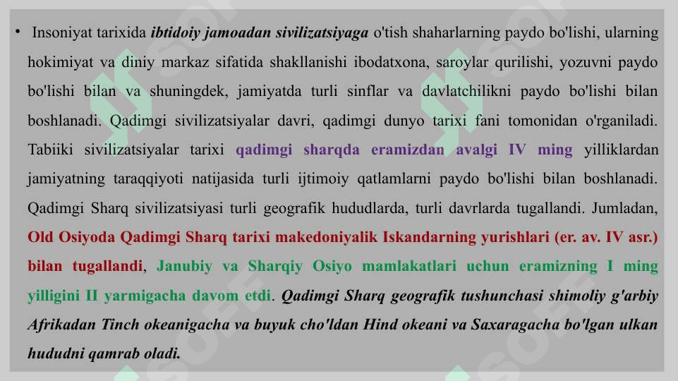 QADIMGI SHARQ TARIXI  MANBASHUNOSLIGI 4