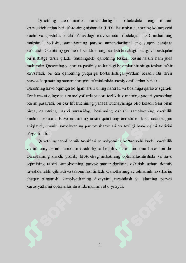 samaliyot qanotining aerodinamikasi 4
