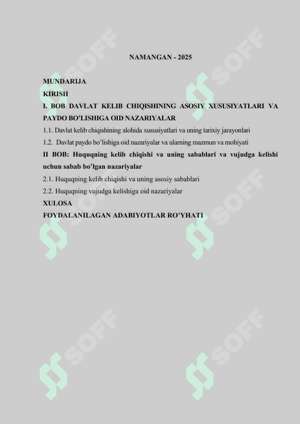 davlat va huquq vujudga kelishi 2