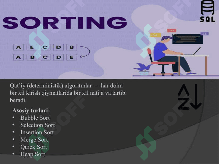 Saralashning qat’iy usullari va ularning samaradorligi 3
