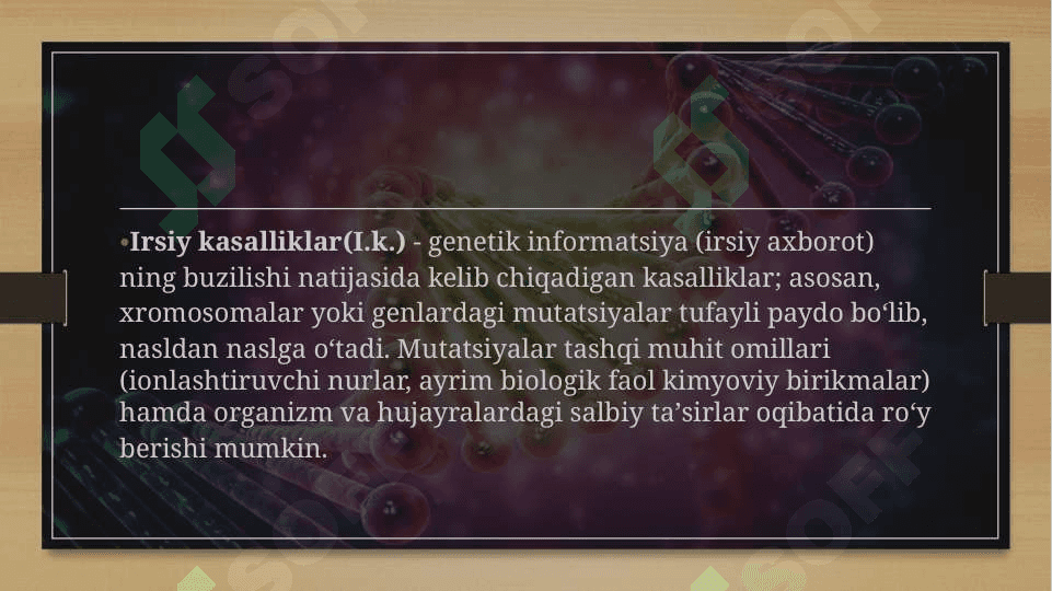 Tibbiyot genetikasi sohasidagi yutuqlar, muammolar va ularning istiqbollari 5